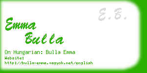 emma bulla business card